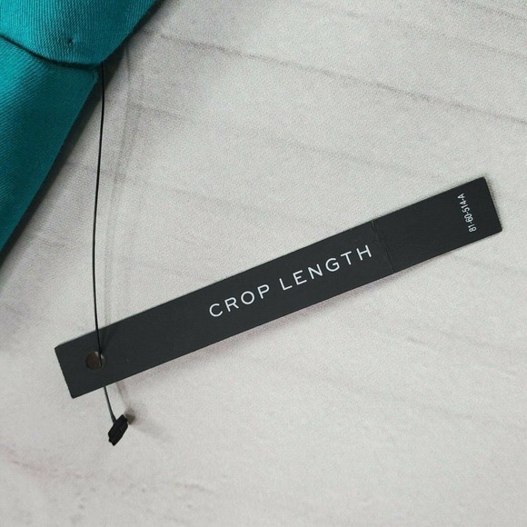 CC - Worthington Modern Fit Cropped Pants Women 12 Tropical Green Slim Leg NWT - Picture 4 of 6